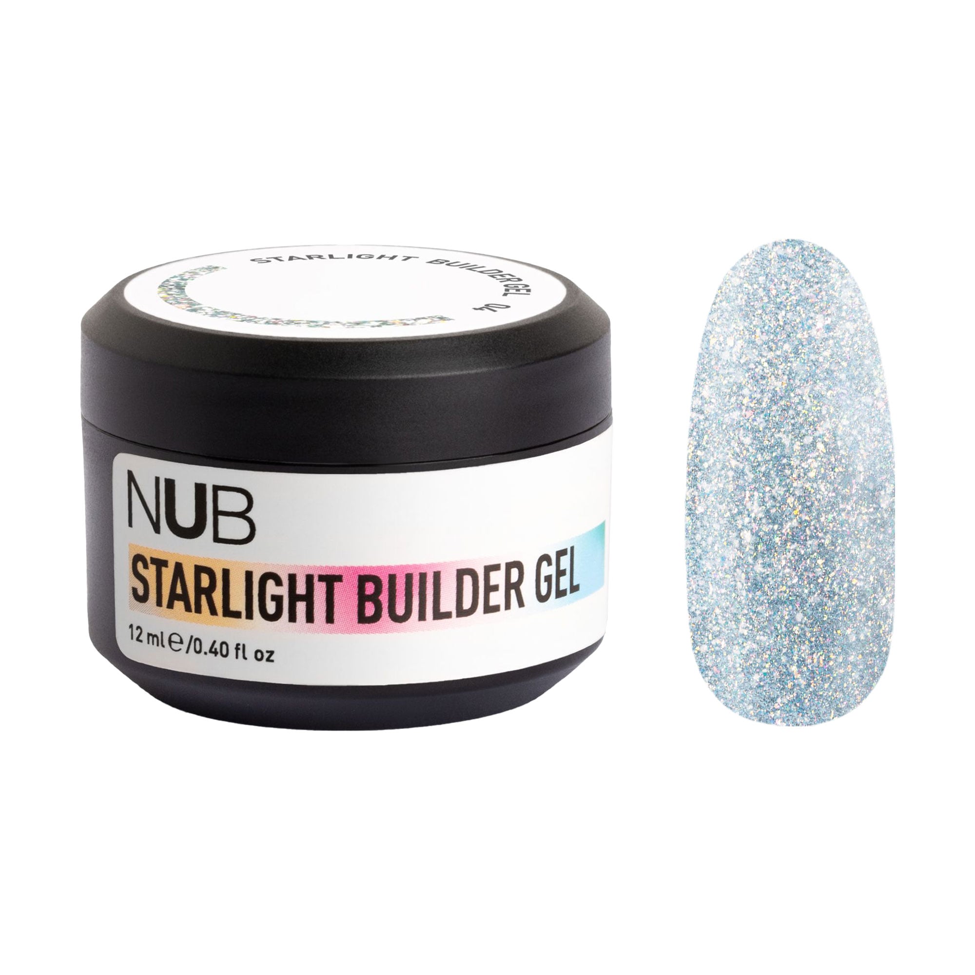 Моделювальний гель для нігтів NUB Starlight Builder Gel зі світловідбивальним ефектом, 04, 12 мл